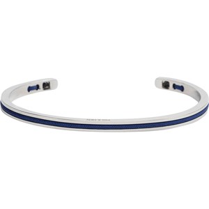 Pig & Hen - Cuff Bracelets - Navy | Silver Navarch 4 mm